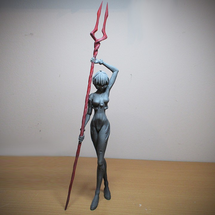 rei ayanami - neon gensis evangelion 40 cm figurine fan art anime female girl manga character fanart lance eva shinji askua 00 evaunit 01 02 plugsuit 3D print model - Mito3D