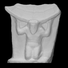 Sonnenuhr Linderung nackt Scan uralt Körper Bart männlich Penis Stehen Fragment 3d print model - Mito3D