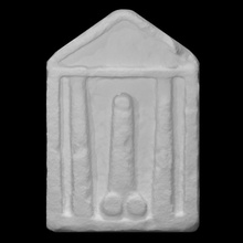 falo têmpora alívio falha di tufo Varredura antigo escultura calcário nu erótico pênis ereção Pompeia 3d print model - Mito3D