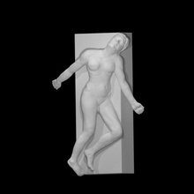 mártir Varredura corpo fêmea figura humano escultura estátua bronze masculino fragmento reclinado mentindo portões 3d print model - Mito3D
