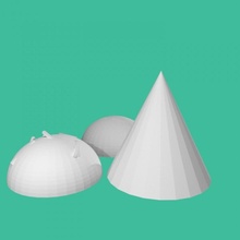 ice cream cone tinkercad 3d print model - Mito3D
