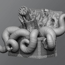 imiter monstre miniature donjons Dragons table poitrine dnd 3d print model - Mito3D