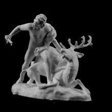 genius hunting louvre paris scan 3d print model - Mito3D