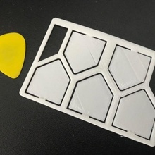 pick card tarjeta guitarra recoger escoge púa 3d print model - Mito3D