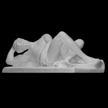 dying adonis scan body god man sculpture statue venus worship marble male death nude youth pose myth reclining lying 3d print model - Mito3D