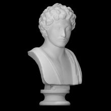 marcus aurelius youth scan bust face man portrait roman marble emperor young 3d print model - Mito3D
