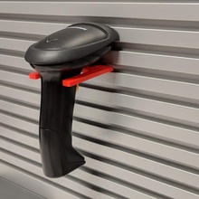 barcode scanner gun holder slot wall 3d print model - Mito3D