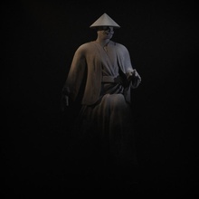 samurai personagem loja Japão mignaturidade 3d print model - Mito3D