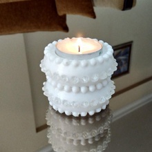simetrik mum ev iç mücevher avize candle holder 3d print model - Mito3D