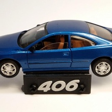 suporte derramar voiture miniatura 1 43e carro ficar pé brinquedo jouet 3d print model - Mito3D