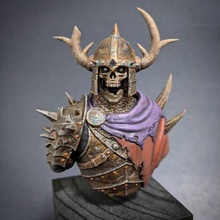 razduun - undead lord fan art armor bust fantasy miniatures skeleton skull warhammer zombie d&d pathfinder 3d print model - Mito3D