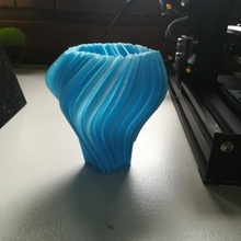 cableado espiral florero frio 3d print model - Mito3D