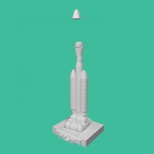 Rakete Basteln 3d print model - Mito3D