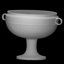 dou food vessel base lid scan ancient bowl bronze houseware metalwork 3d print model - Mito3D