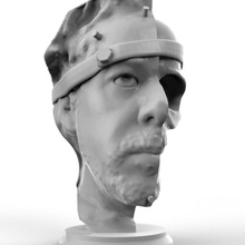 ray skull construction boutique os visage tête squelette peau crâne prusa skul half head 3d print model - Mito3D