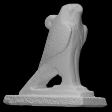 horus scan animal bird god sculpture stone symbol worship hawk statuette semi-precious 3d print model - Mito3D