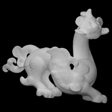 ailé dragon paire analyse bête créature sculpture statue bronze moustache mythe groupe 3d print model - Mito3D