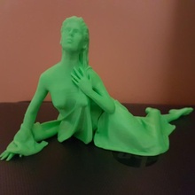 mensonge femme figure sculpter biologique 3d print model - Mito3D