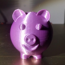 smiley pig cute smile 3d print model - Mito3D