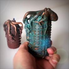 steampunk pulpo caja jardín envase almacenamiento 3d print model - Mito3D