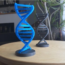 double helix bridging torture test 3d print model - Mito3D