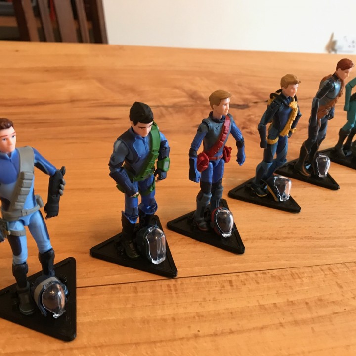 acción figura plato base estante soporte maravilla guerra Galaxias cifras dc Thunderbirds gi joe máscara 3D print model - Mito3D