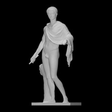 tiberius scan ancient body figure sculpture statue emperor male nude general standing drapery 3d print model - Mito3D