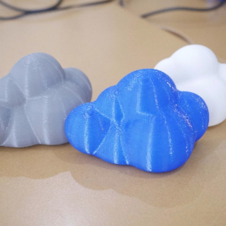 nuage figure jardin 3D print model - Mito3D