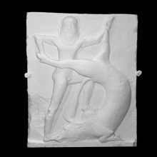 summerian votive relief scan animal man mythology sculpture temple religion 3dprint 3dscan terracotta beef ritual carved persian sacrificial 3d print model - Mito3D