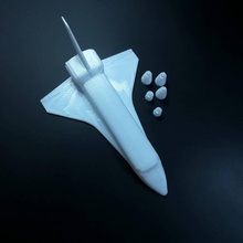 Uzay oyuncaklar oyunlar uzay mekiği 3d print model - Mito3D