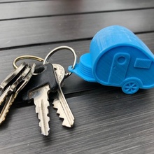 trailer keychain 3d print model - Mito3D