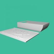 boiter personnalisable pour carte visite eu tinkercad 3d print model - Mito3D