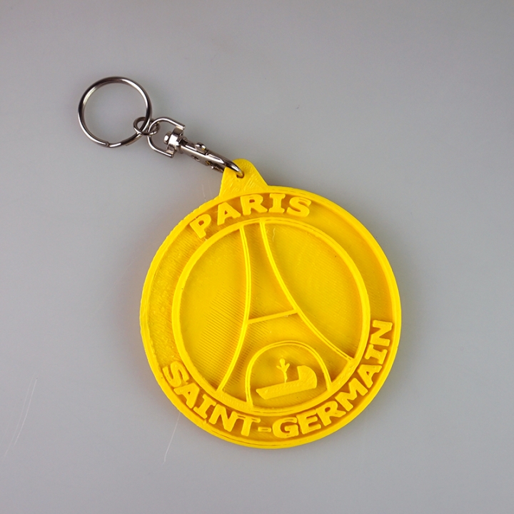 medal psg fan art football keychain logos parissaintgermain 3D print model - Mito3D