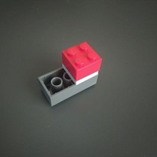 Duplo lateral Lego prato 3d print model - Mito3D
