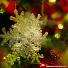 real copo nieve Navidad árbol decoración Talla 128mm jardín pantalla lámpara bulbo linterna LED ligero ornamento Días festivos litofano Vitral Decoración navideña 3d print model - Mito3D
