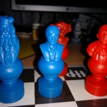 rivisto onitama giocando pezzi scacchi Harry giochi tavolo gioco Potter strategia 3d print model - Mito3D