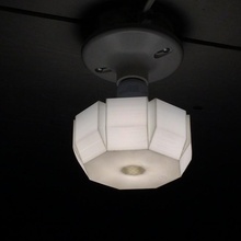 conduziu lâmpada luminária sombra luzes 3d print model - Mito3D