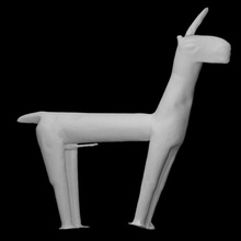 camélido figurilla escanear animal oro camello llama 3d print model - Mito3D