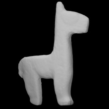 camélido figurilla escanear animal tallado escultura cáscara llama 3d print model - Mito3D