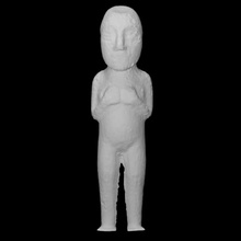 hembra figura escanear tallado humano escultura mujer religión élite cámara pie inca ritual 3d print model - Mito3D