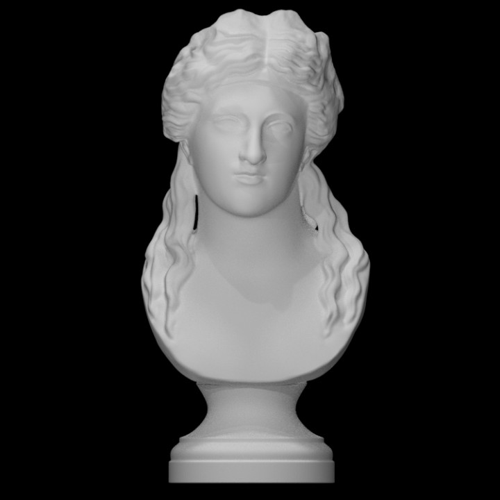 so called Farnese dionisio escanear antiguo busto cara Dios cabello retrato escultura estatua Adoración mármol masculino 3D print model - Mito3D