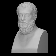 identifié portrait so called solon analyse ancien buste visage homme sculpture statue barbe marbre poète d'État législateur 3d print model - Mito3D