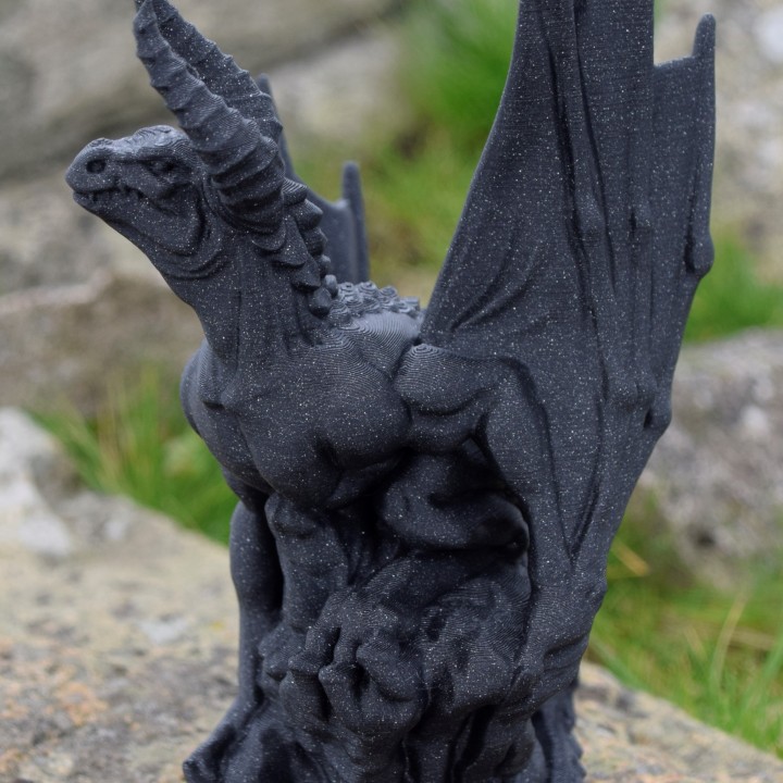 - wyvern 32mm scale miniature large monster tabletop christmas dragon dungeons toys xmas 3 d&d drake 3D print model - Mito3D