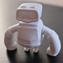 robot botín juguetes juegos lindo división easy print 3d print model - Mito3D