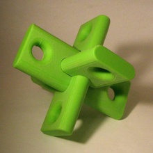 locking puzzle brain teaser 3d print model - Mito3D