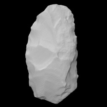 lithic scraper scan craft history tool rock archeology 3d print model - Mito3D