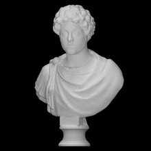 Marcus aurelius juventude Varredura antigo fracasso retrato escultura estátua mármore imperador masculino filósofo cortina barba 3d print model - Mito3D