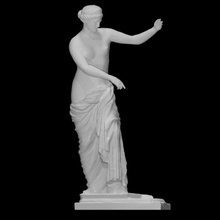 estatua Afrodita escanear antiguo cuerpo decoración hembra diosa escultura Adoración mármol desnudo pañería 3d print model - Mito3D