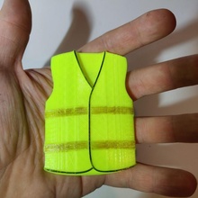 gilet jaune yellow vest france strike xtremepower macron pin's 3d print model - Mito3D