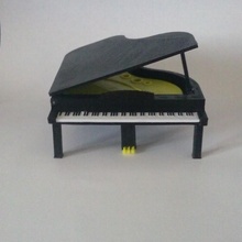 doll house piano toys & games key miniature dollhouse grand 88 3d print model - Mito3D